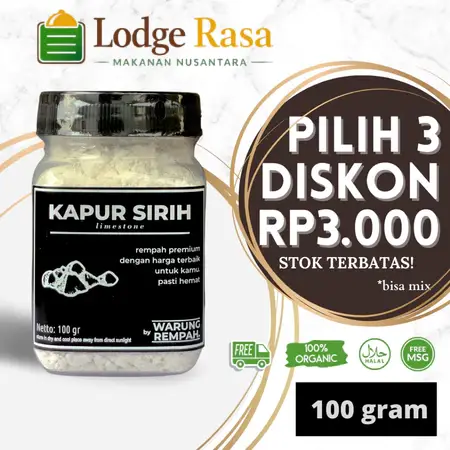 Kapur Sirih Aman & Tahan Lama