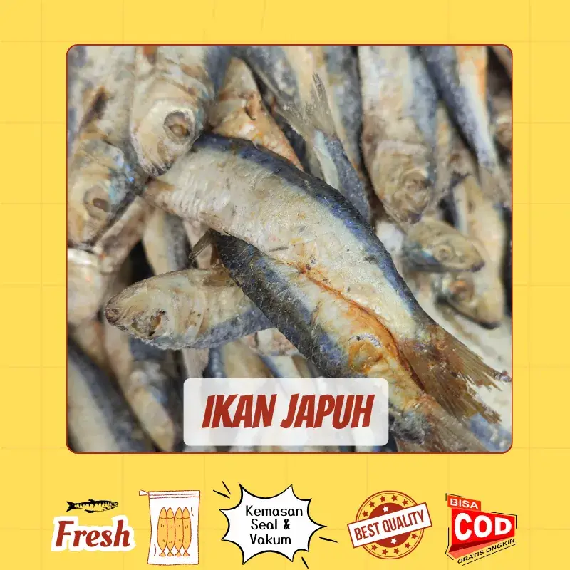 Ikan Asin Japuh / Selar Kuning Kering Premium Gurih Alami Vakum 100gr–1kg Higienis & Tahan Lama